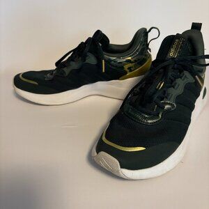 adidas Pure Comfort Sneaker – Black/Camo Gold Accents